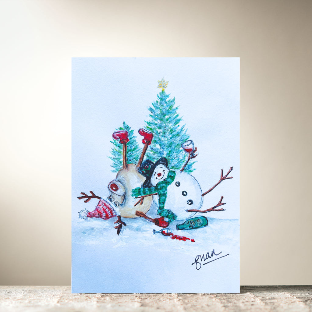 Frosty & Rudolph by Guan