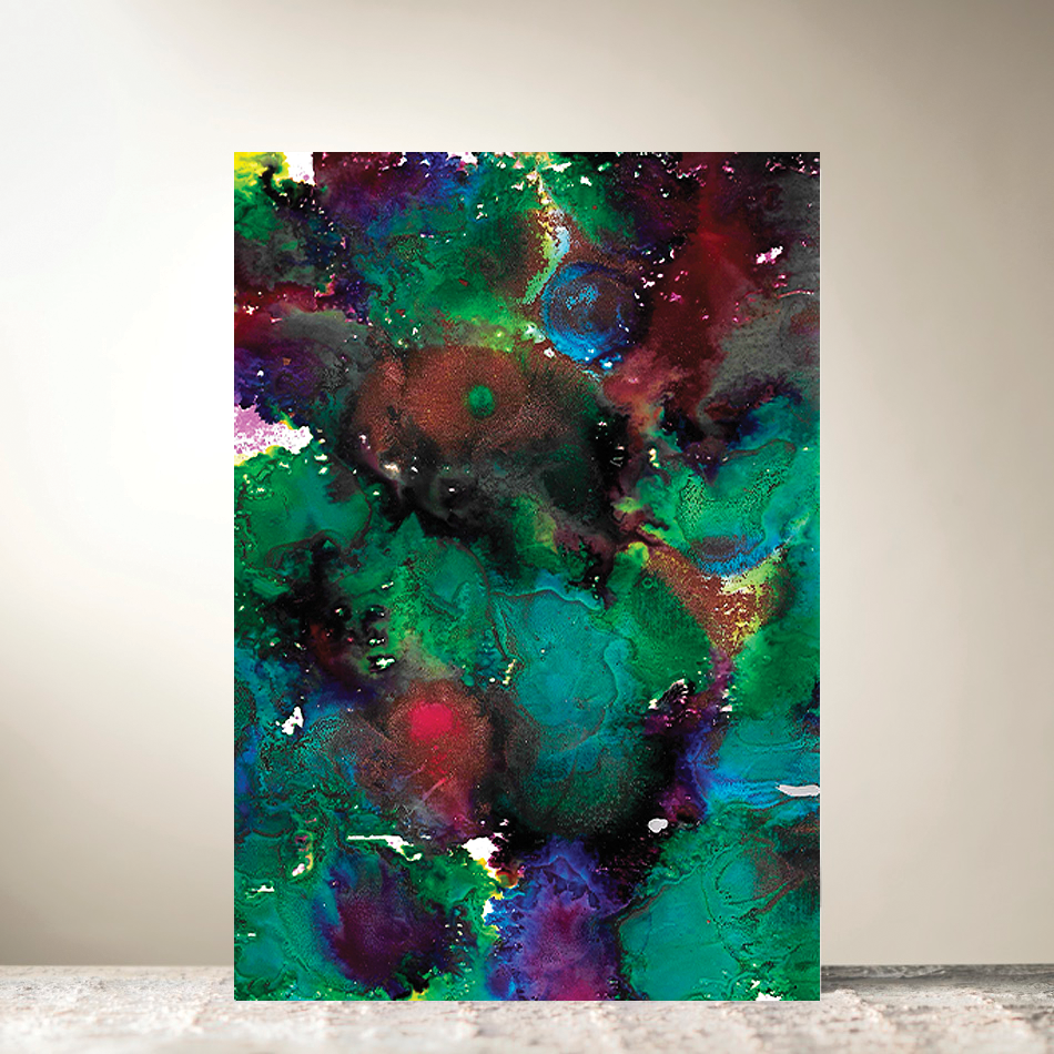 Ink Splash Two Card by John Sheehy