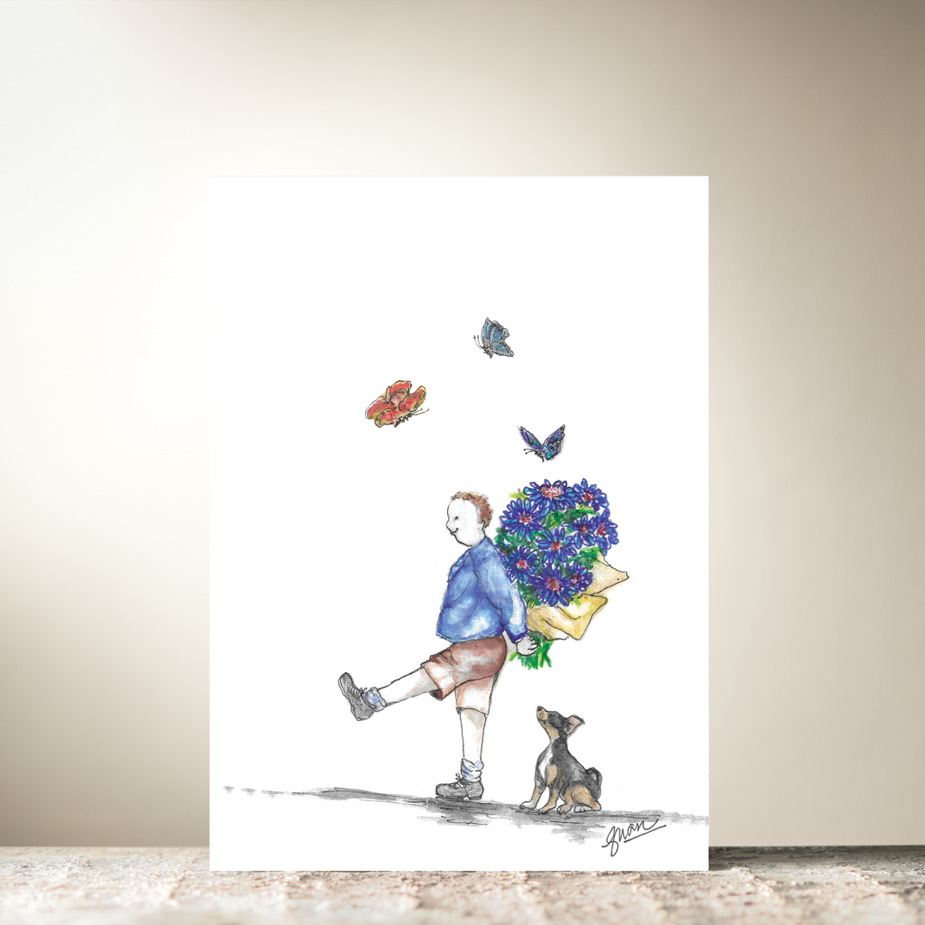 Flower Bunch Boy by Guan