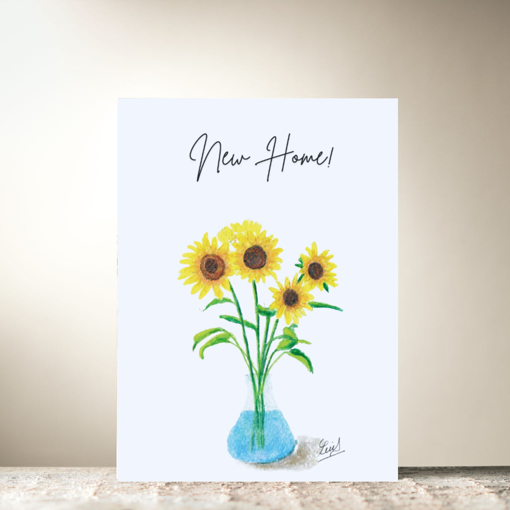 Sunflowers 'New Home' Card by Lui