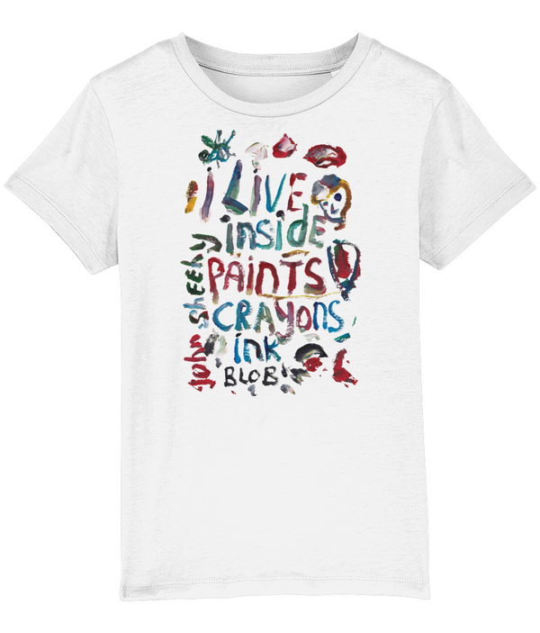 I Live Inside Paint children's t-shirt by John Sheehy - HomeLess Made