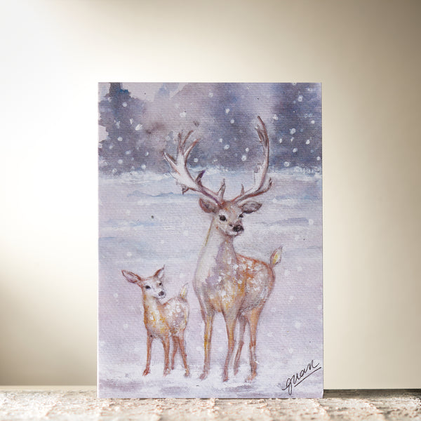 Deer And Fawn by Guan - HomeLess Made