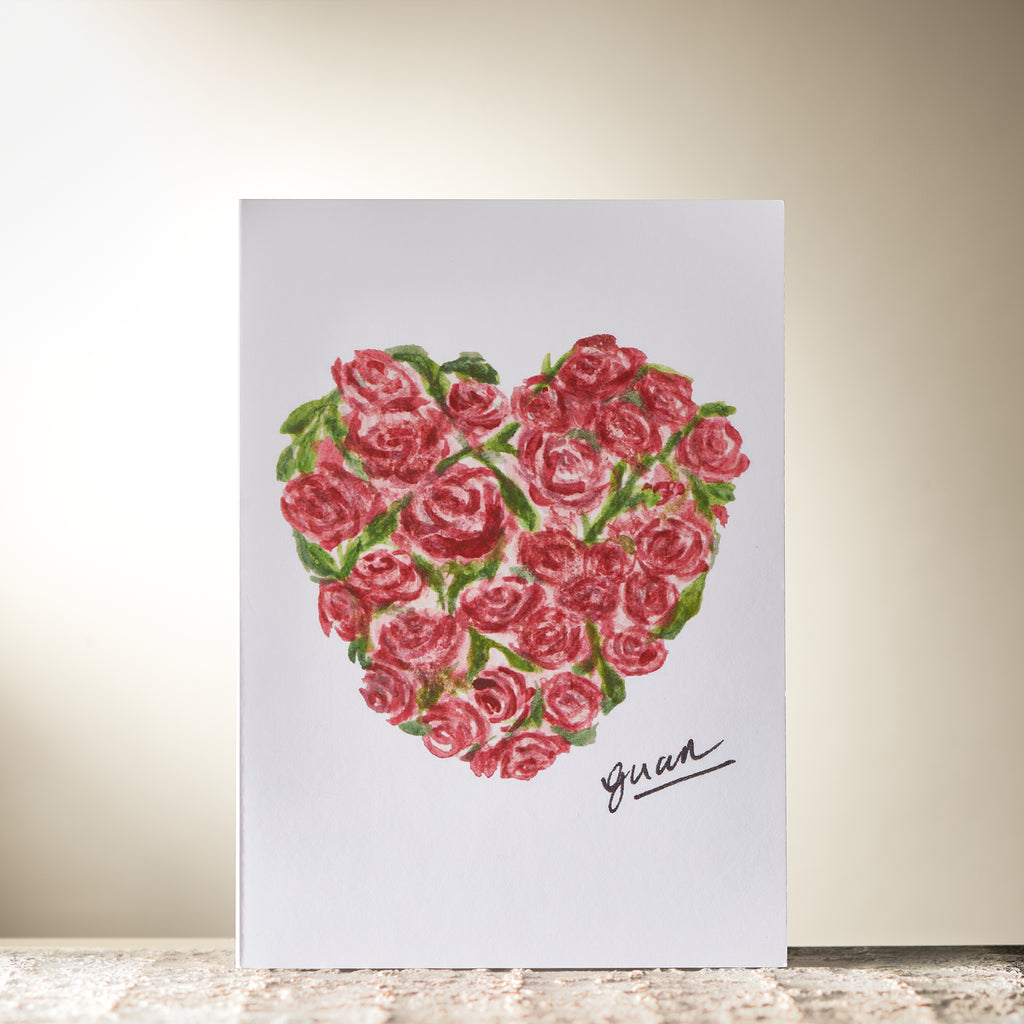 Rose Heart Card by Guan - HomeLess Made
