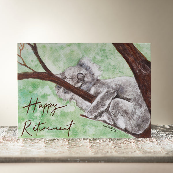 Koala "Happy Retirement" Card by Guan - HomeLess Made