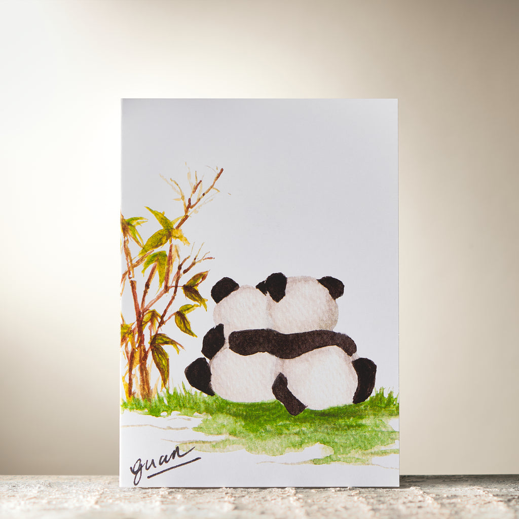 Panda Hug Card by Guan - HomeLess Made
