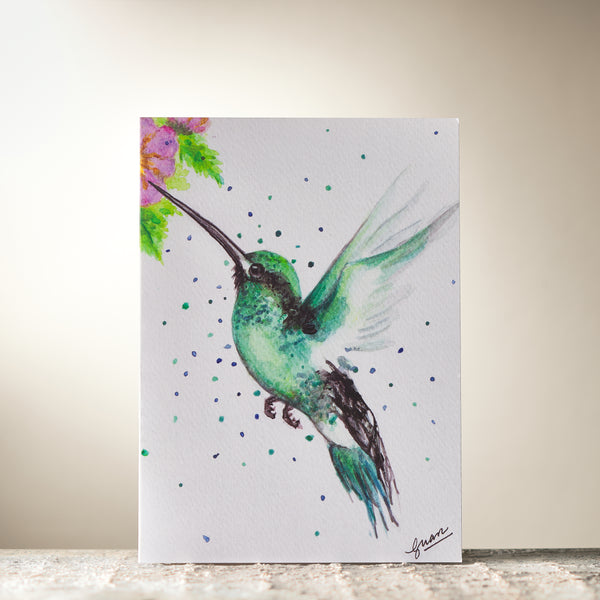 Humming Bird Card by Guan - HomeLess Made