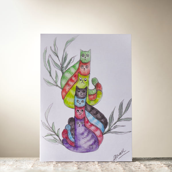 Guan's Christmas Cat Stack - HomeLess Made