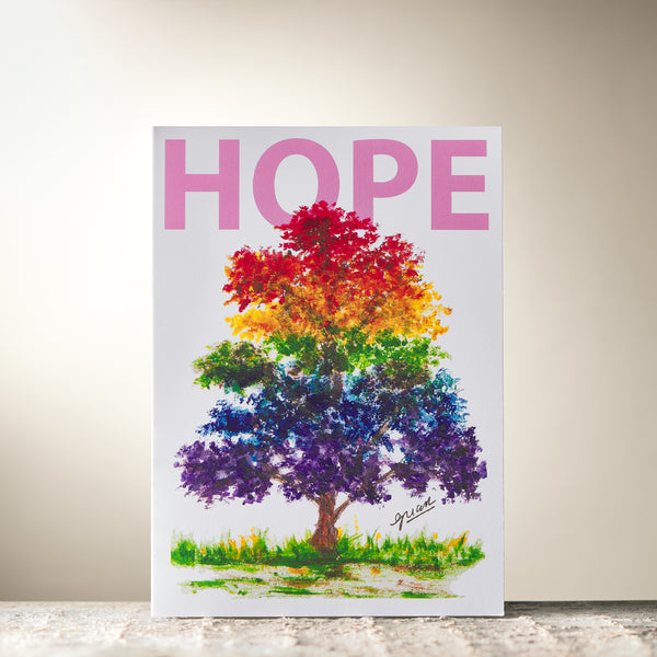 Rainbow Tree  "HOPE" Card By Guan