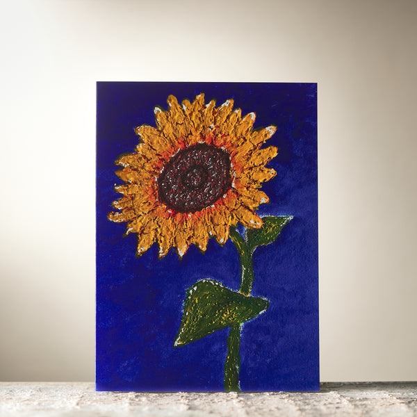Blue Sun Flower Card by Lui - HomeLess Made