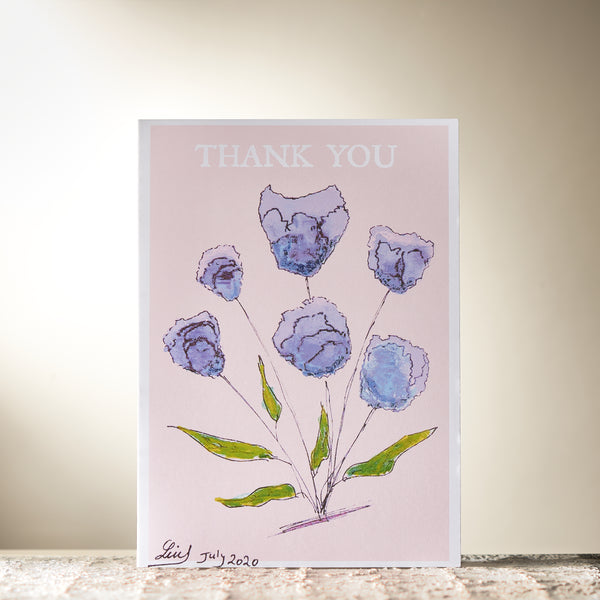 Tulips "Thank You" Card by Lui