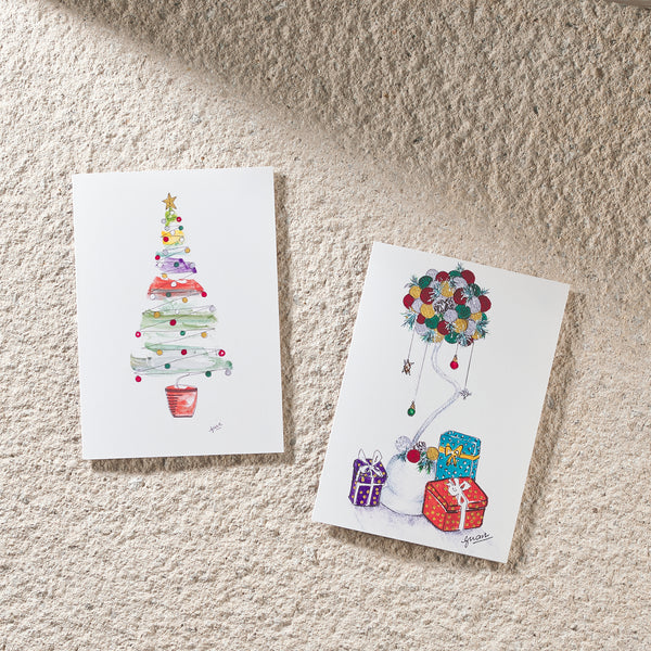 Guan's Under The Christmas Tree - Christmas card multipack - HomeLess Made