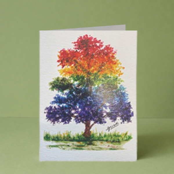 GUAN "Rainbow Tree 'joy'" Card