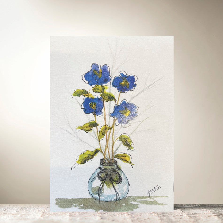 Bluebells Card By Guan