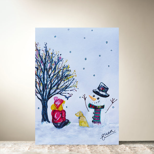 Girl In The Snow by Guan