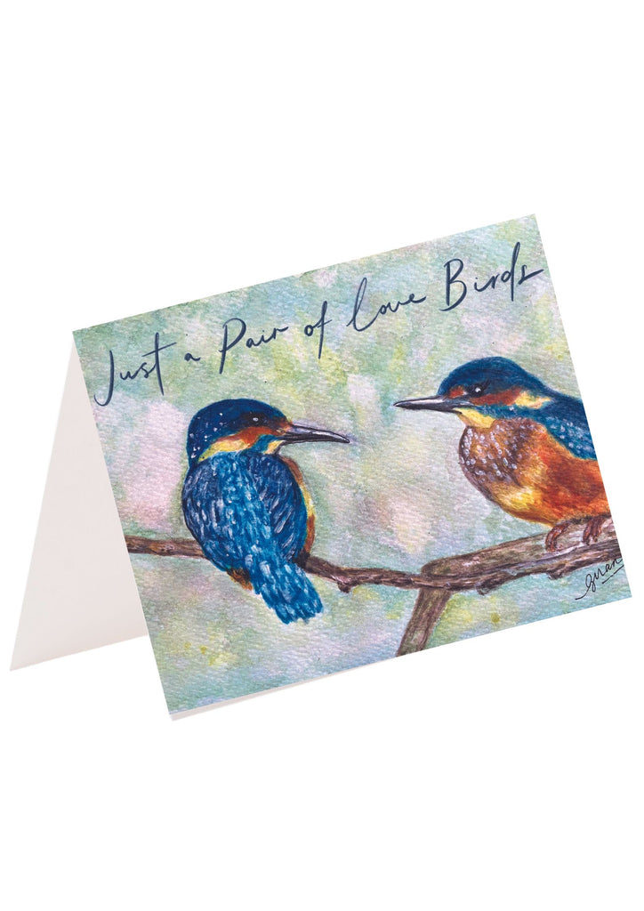 Just A Pair Of Love Birds Card By Guan