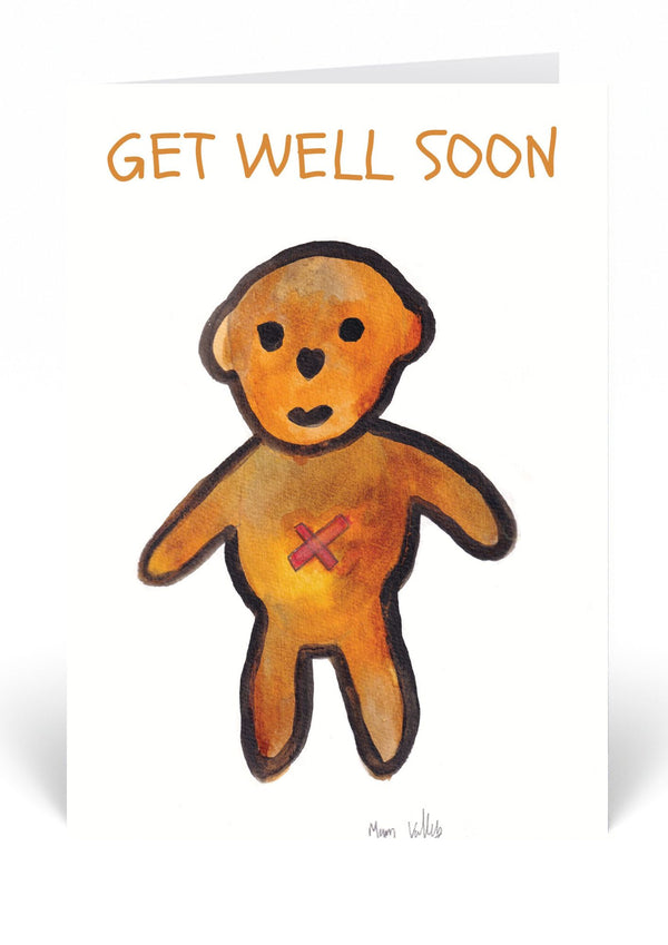 Get Well Soon Bear by Mary Vallely - HomeLess Made