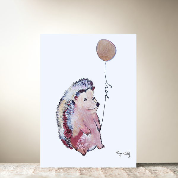 Hedge Hog "Love" Card by Mary