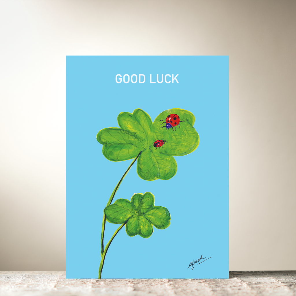 Lady Bird "Good Luck" Card by Guan