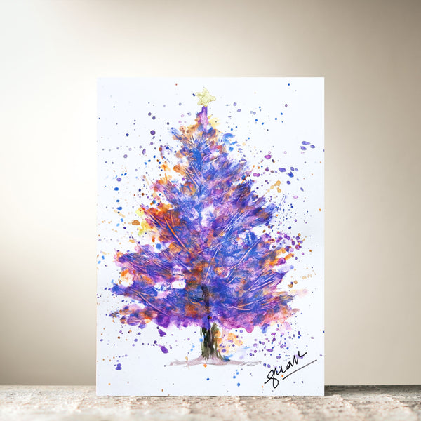 Purple Splash Tree by Guan