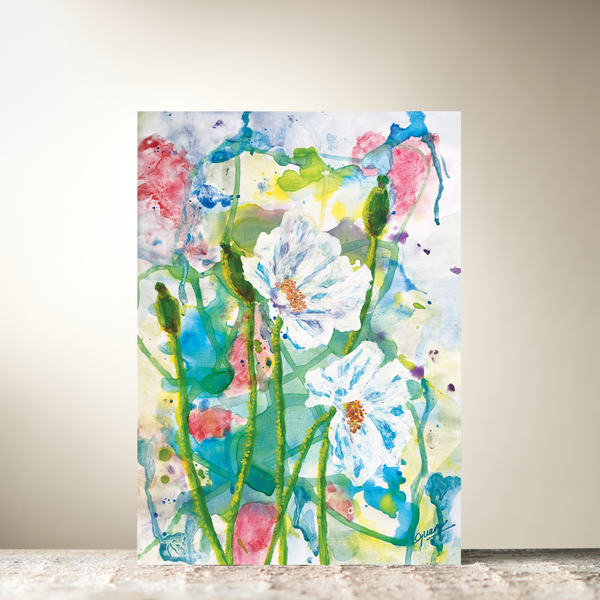 Quiet Bloom Card By Guan