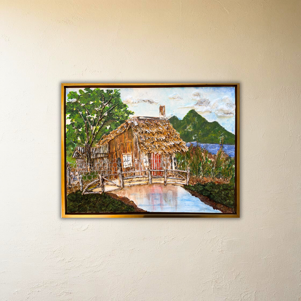 The Village Canvas from Guan (24 X 28 inches)