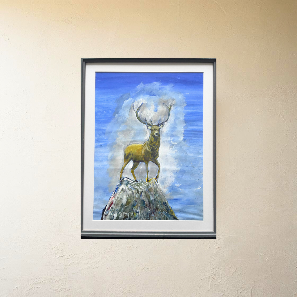 The Stag Framed from Michael (18 X 12 inches)