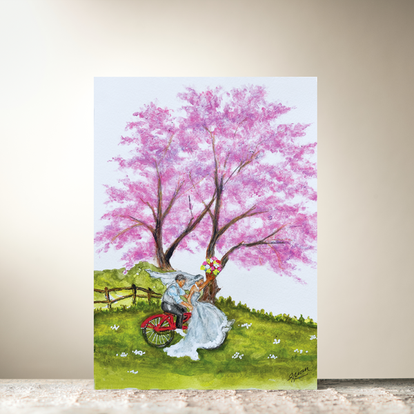 Riding Through The Park Card by Guan