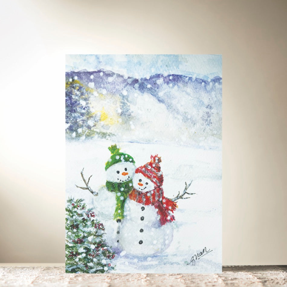 Snow Couple Card By Guan