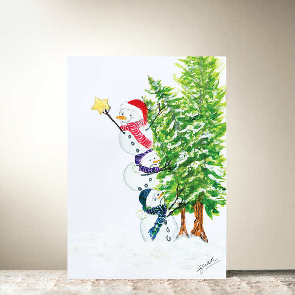 Snowman Tower By Guan