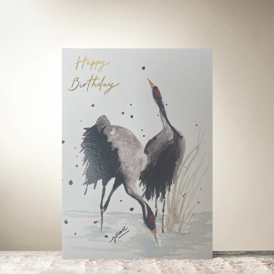 Birthday Birds Card by Guan