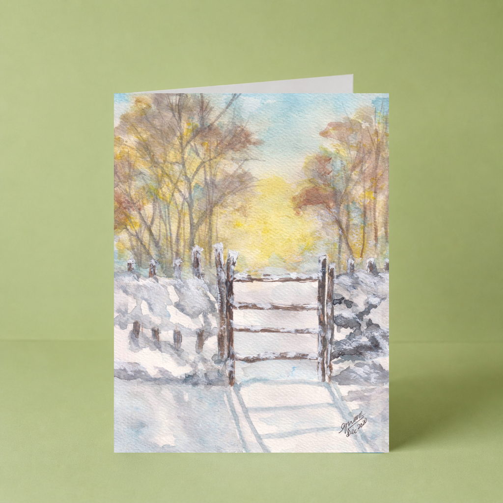 Snowy woodland Card by Guan