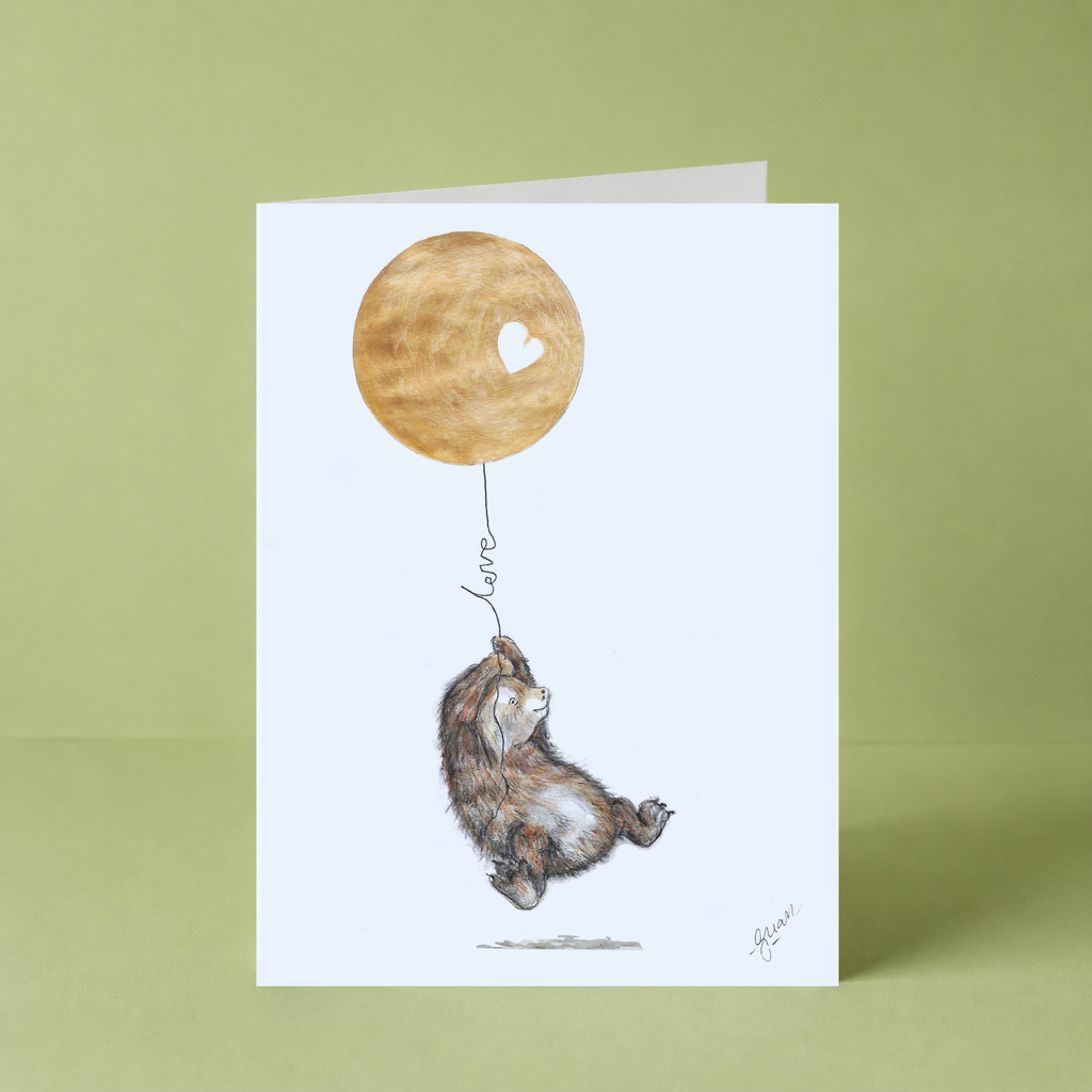 GUAN "Bear Balloon Love" Card