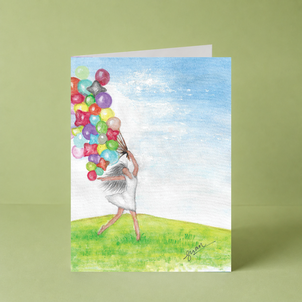 Birthday Ballerina Card by Guan