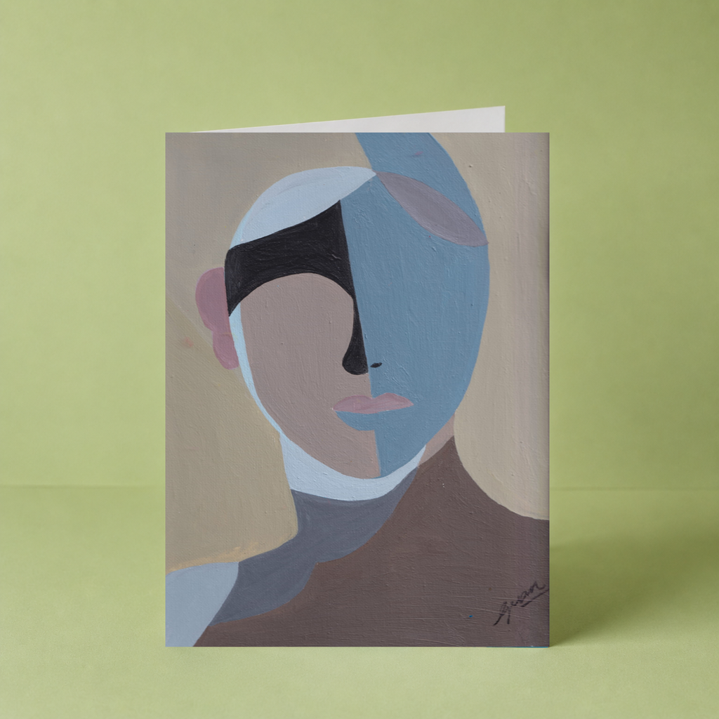GUAN "Portrait (Blue)" Card - HomeLess Made