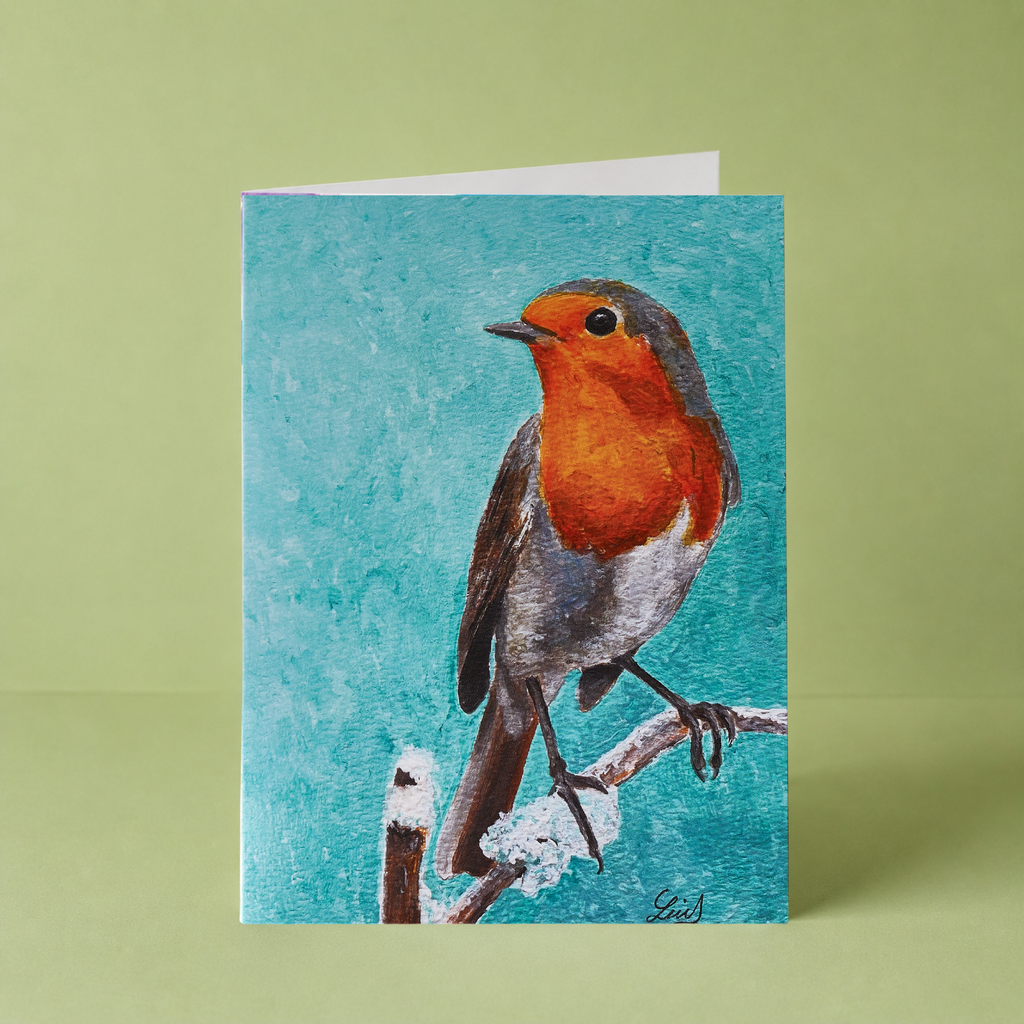 LUI "Blue Robin" Card - HomeLess Made
