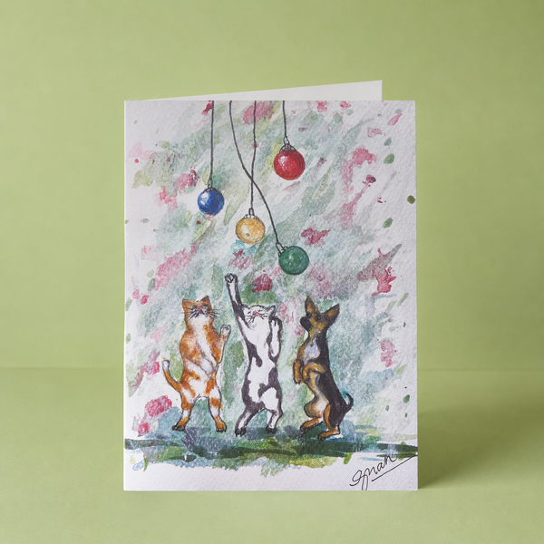 GUAN "Raining Bobbles" Card - HomeLess Made