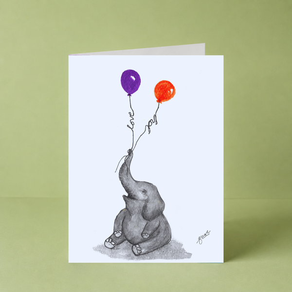 GUAN "Elephant "Love"" Card