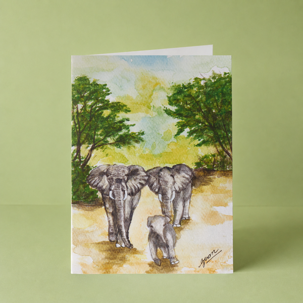 GUAN "Elephant Family" Card