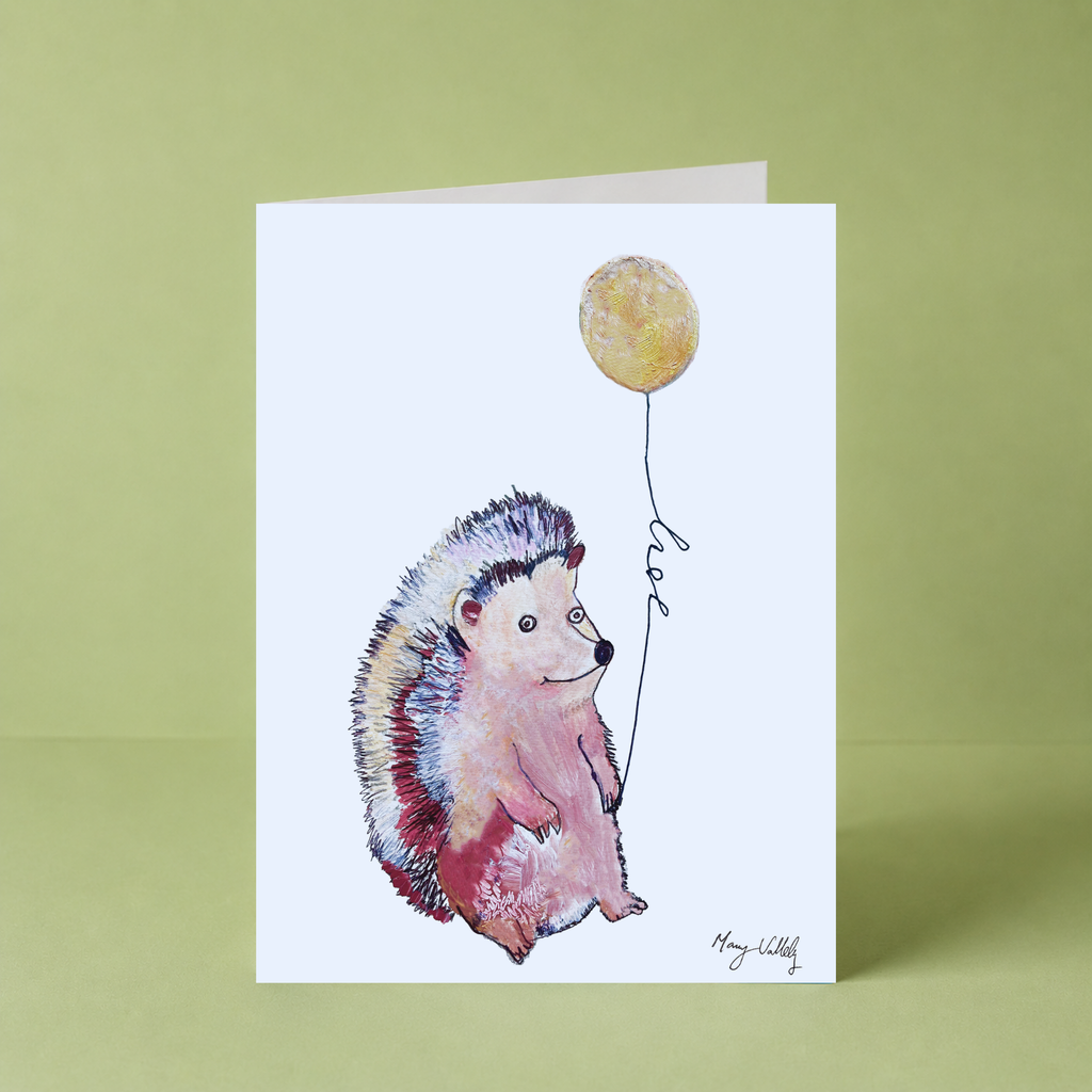 Hedge Hog "Love" Card by Mary