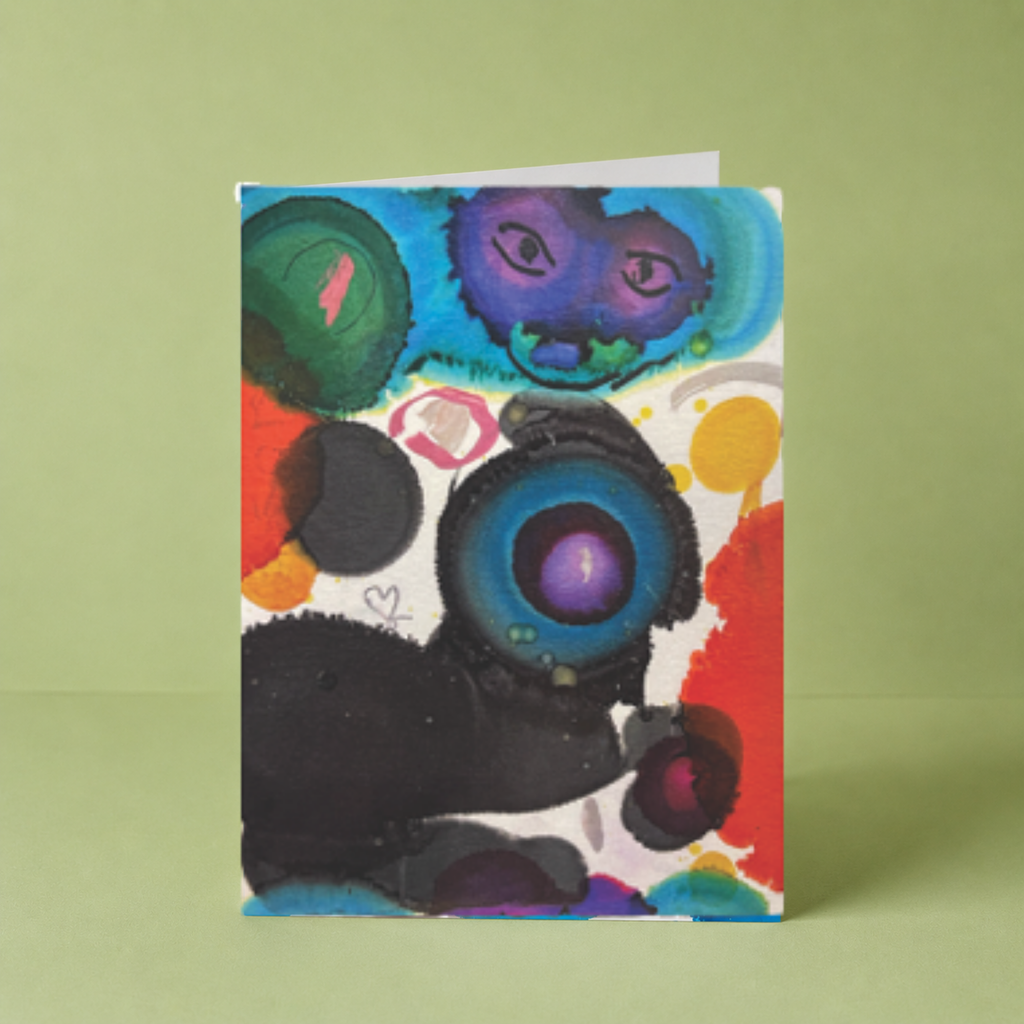 Colour Ink Three Card by John Sheehy