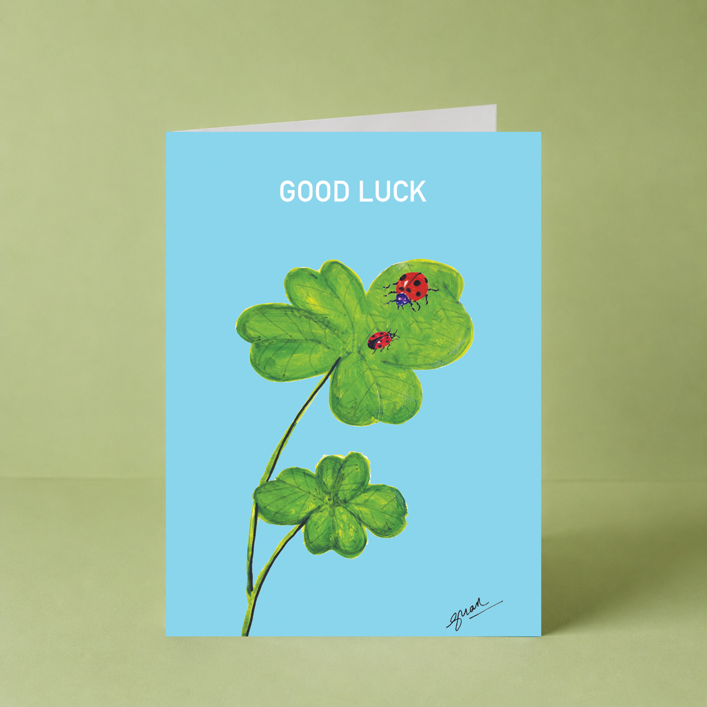 Lady Bird "Good Luck" Card by Guan