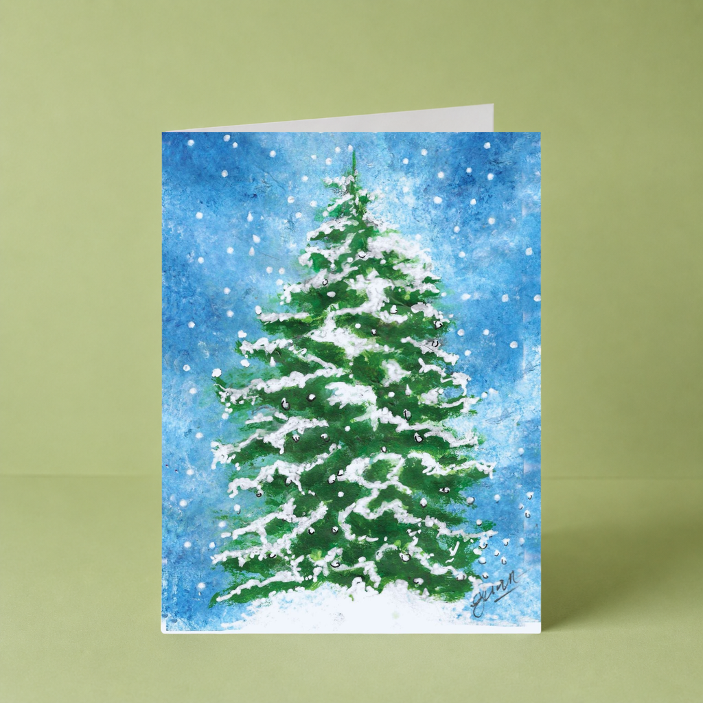 GUAN "Blue Sky Tree" Card - HomeLess Made