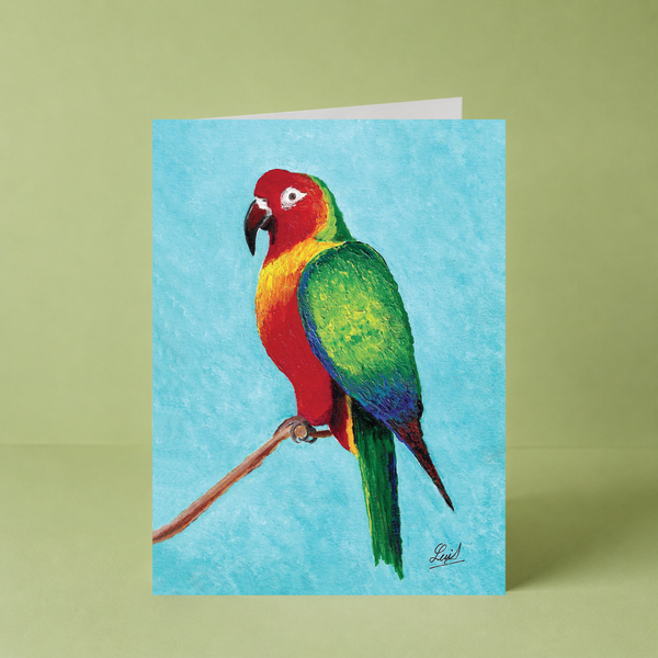 Pete The Parrot Card by Lui