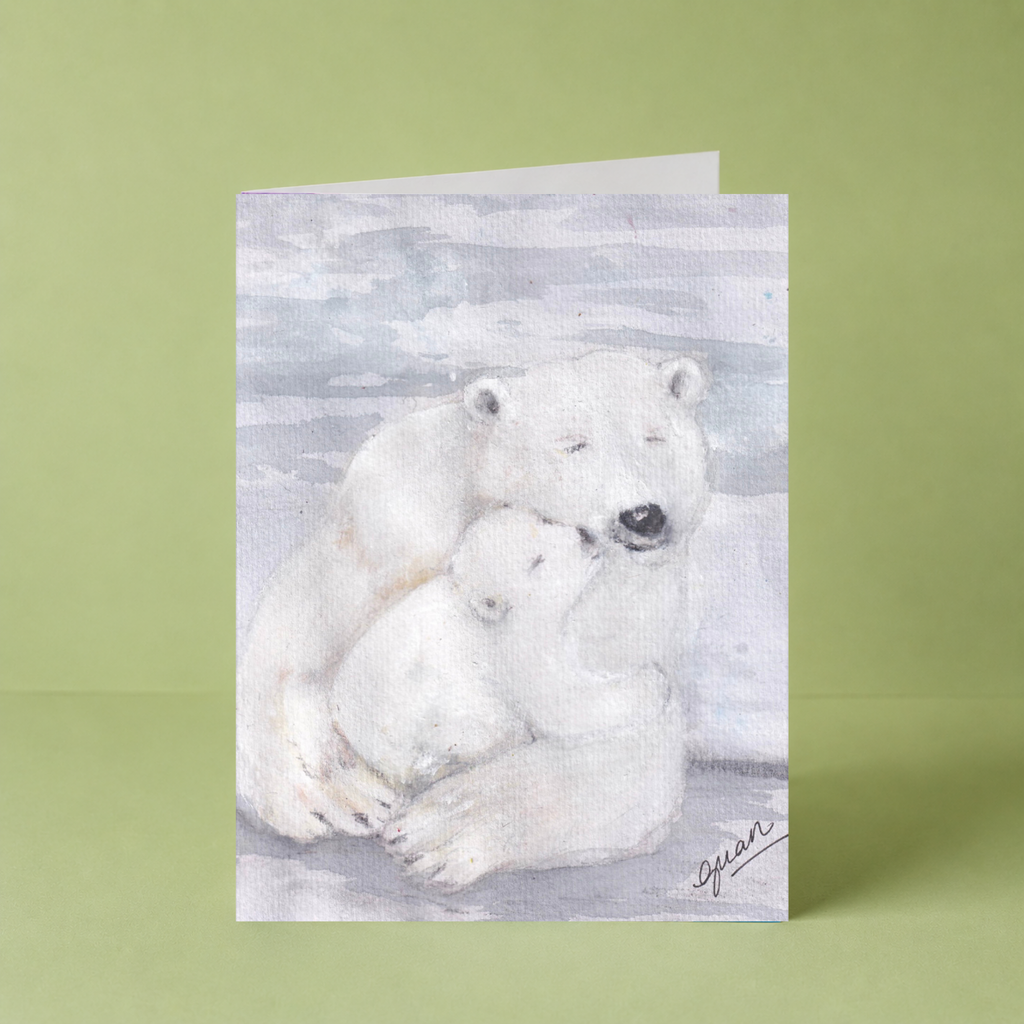 GUAN "Polar Bear And Cub" Card