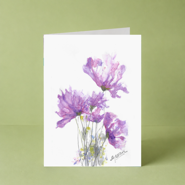 Wall Flower Card By Guan