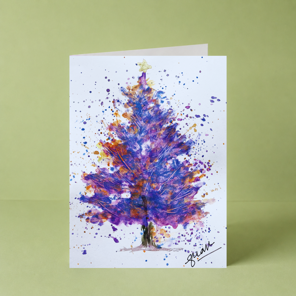 Purple Splash Tree by Guan