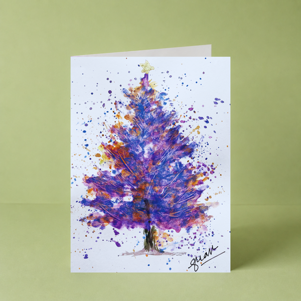 Purple Splash Tree by Guan