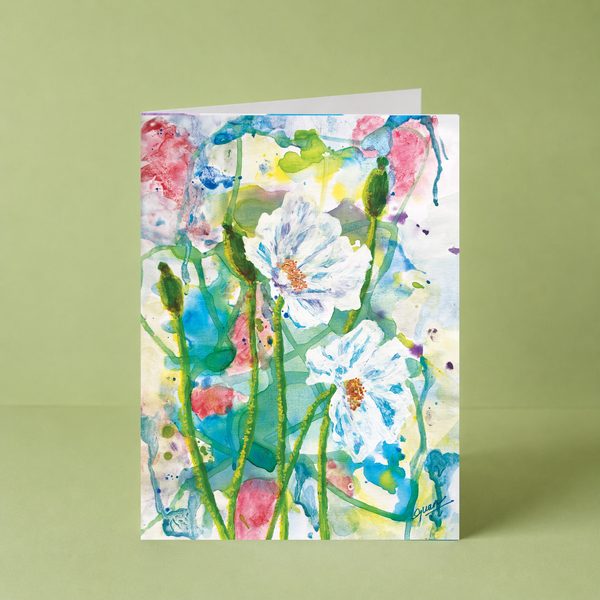 Quiet Bloom Card By Guan