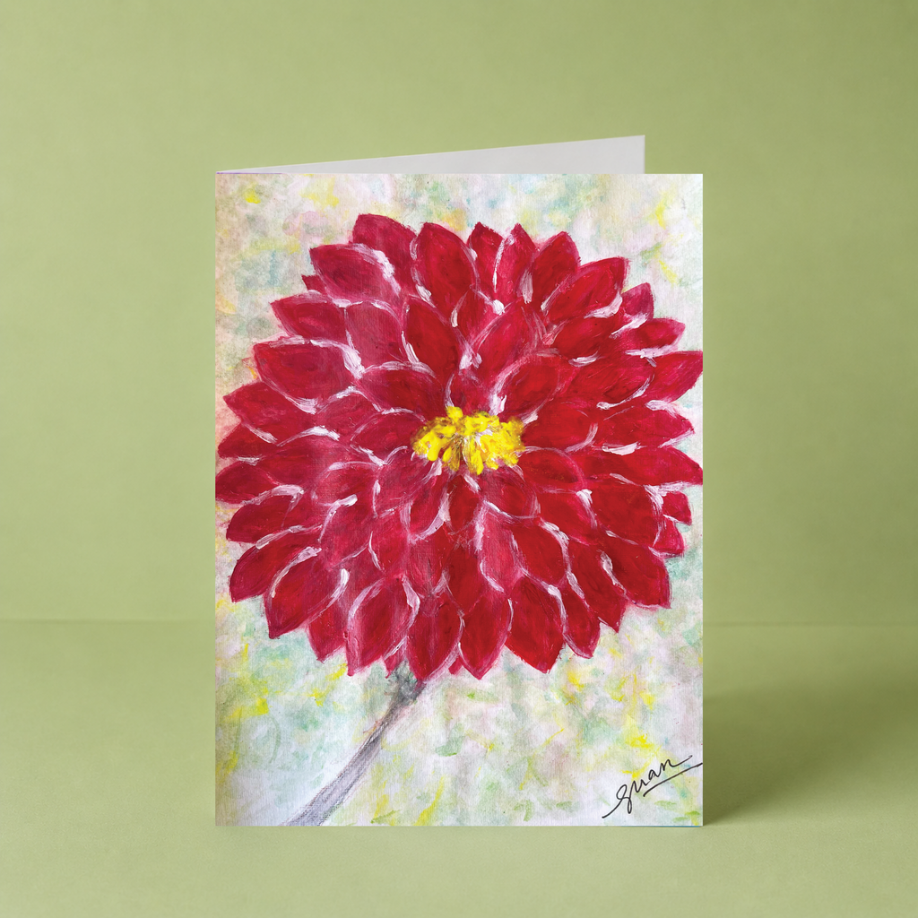 Dhalia Plate Card By Guan