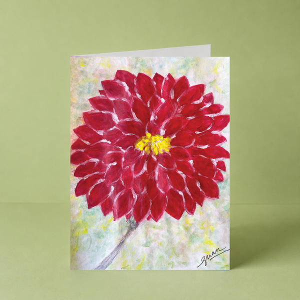 Dhalia Plate Card By Guan